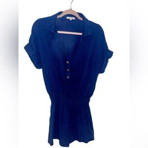 Z Supply Blue Gauze Romper- medium